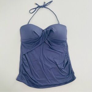 A Pea In The Pod Women Purple Halter Tankini Top Only Size M